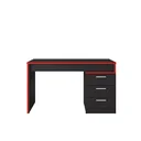 Ver imagem 2 de Mesa Gamer Escrivaninha DRX5000 3 Gavetas 178cm Preto