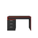 Ver imagem 4 de Mesa Gamer Escrivaninha DRX5000 3 Gavetas 178cm Preto