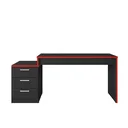 Ver imagem 6 de Mesa Gamer Escrivaninha DRX5000 3 Gavetas 178cm Preto