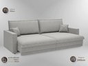 Ver imagem 6 de Sofá Tango 2,40m sem Caixa, Retrátil e Reclinável Linho Soft Prata - Netsofas