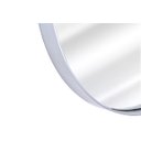 Ver imagem 3 de Espelho Grande Oval com Moldura em Metal Corpo Inteiro 150 X 50 Cm Prata