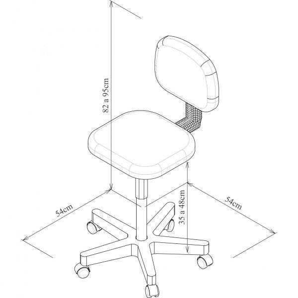 Cadeira Executiva Giratória Super Pop Espresso Móveis - 4
