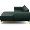 Ver imagem 6 de Sofá 3 Lugares com Chaise Direito Sala Estar Molino 230cm D02 Linho Verde Musgo C-117 - Lyam Decor