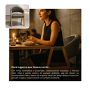 Ver imagem 4 de Kit 4 Cadeira Hellen Mesa de Jantar, Cadeira de Restaurante:Cinza