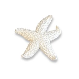 Estrela Decorativa De Mesa  Branca em Resina 11 Cm - 1