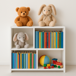 Estante Infantil Nichos Organizador Brinquedos Livros Quarto - 2