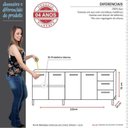 Ver imagem 6 de Balcão Cozinha Aço 200 Vênus 3 Gavetas Com Tampo Cozimax Branco