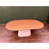 Mesa de Jantar Cone Zoe 140x90cm Base Laca Branca Tampo Freijó - 5