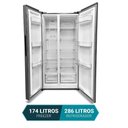 Ver imagem 5 de Geladeira 460l Philco Inverter Side By Side Inox Prf46c 110v