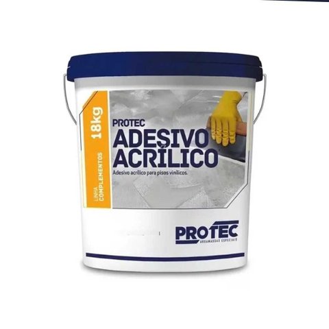 Cola Adesivo Acrílico para Piso Vinílico 18kg - Protec