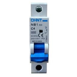 Mini Disjuntor Monopolar Chint 4a Nb1-63 C4 - 2