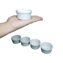 Ver imagem 3 de Conjunto com 4 Ramequim Canelado 50Ml Porcelana Branco