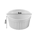 Ver imagem 4 de Conjunto com 4 Ramequim Canelado 50Ml Porcelana Branco