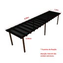 Ver imagem 2 de Cobertura Policarbonato Alveolar 8,00m x 1,50m - Fume 4mm