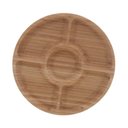 Ver imagem 3 de Petisqueira de Bambu com 5 Divisórias 30cm Redonda