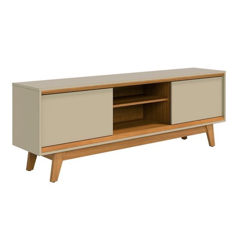 Rack Bancada de Tv 70 Pol 164cm Gaia Z10 Cumaru/opala - Mpozenato