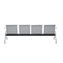 Ver imagem 4 de Cadeira Longarina Aeroporto 4 Lugares Cor:cinza