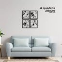 Ver imagem 1 de Kit Quadros Vazados Passarinhos Em Mdf Make Laser 28x24 Cm