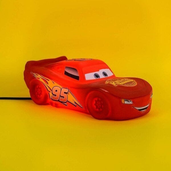 Luminária de Mesa McQueen Carros Disney Usare - 3