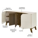 Ver imagem 5 de Conjunto Sala Elegance:rack 4501 + Buffet 4505 + Painel 4507