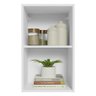 Armário Aéreo 40 cm com 2 Nichos Abertos para Cozinha Madesa Lux, Glamy, Agata, Stella Branco - 3