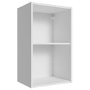 Ver imagem 1 de Armário Aéreo 40 cm com 2 Nichos Abertos para Cozinha Madesa Lux, Glamy, Agata, Stella Branco
