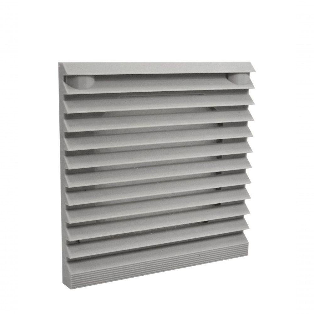 Veneziana em Abs com Filtro para Ventilador Veneziana para 15x15cm