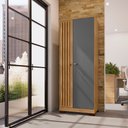 Ver imagem 2 de Armário Multiuso Lavanderia Organizador Dora Carvalho/grafite - Pallazio