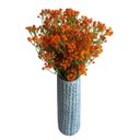 Ver imagem 1 de Kit 4 Hastes Mosquitinho Artificial Laranja para Arranjos e Buquês