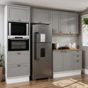 Ver imagem 1 de Armário de Cozinha Compacta Modulada 2,70m 10 Peças Iluminata Genialflex