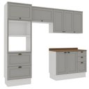 Ver imagem 3 de Armário de Cozinha Compacta Modulada 2,70m 10 Peças Iluminata Genialflex