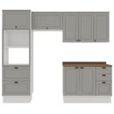 Ver imagem 4 de Armário de Cozinha Compacta Modulada 2,70m 10 Peças Iluminata Genialflex