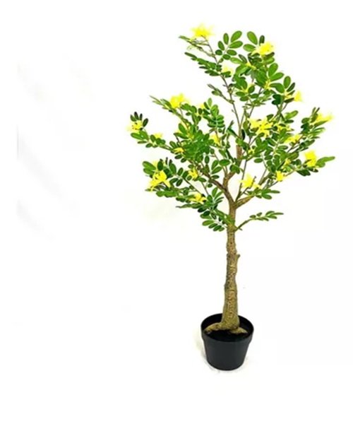 Arvore Artificial Cássia Planta Permanente Realista 110cm