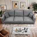 Ver imagem 7 de Sofá 3 Lugares Modular Boma 2,40m Boucle Cinza Claro Sofá Inbox