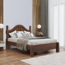 Ver imagem 1 de Cama de Casal Madeira Maciça Naipe Café - G74 - Gran Belo