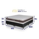 Ver imagem 2 de Cama Box Mali Molas Ensacadas King 193x203 Preto King House