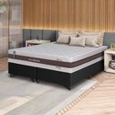 Ver imagem 1 de Cama Box Mali Molas Ensacadas King 193x203 Preto King House