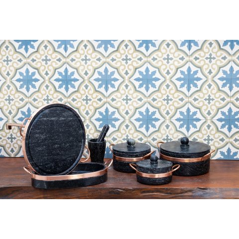 Jogo de Panelas Pedra Sabão Premium 6 Peças São José