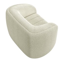 Kit Sofá 04 Lugares para Sala 252 Cm com 02 Poltronas Lazio M03 Bouclê Bege Claro - Lyam Decor - 4