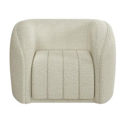 Kit Sofá 04 Lugares para Sala 252 Cm com 02 Poltronas Lazio M03 Bouclê Bege Claro - Lyam Decor - 13