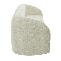 Kit Sofá 04 Lugares para Sala 252 Cm com 02 Poltronas Lazio M03 Bouclê Bege Claro - Lyam Decor - 3