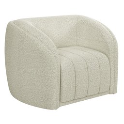 Kit Sofá 04 Lugares para Sala 252 Cm com 02 Poltronas Lazio M03 Bouclê Bege Claro - Lyam Decor - 8