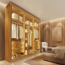 Ver imagem 1 de Guarda-Roupa Imperial 6 Portas 6 Gavetas 100% MDF Reflecta com LED
