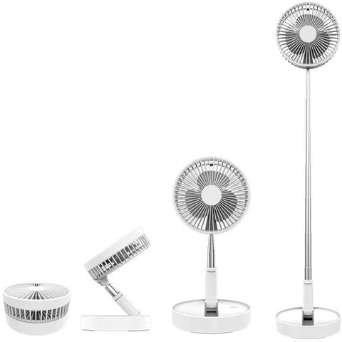 Ventilador Portátil Silencioso Dobrável 7200Mah Retrátil