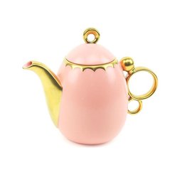 Conjunto de 3 Peças de Porcelana para Chá Egg Rosa Matt - 2