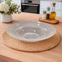 Ver imagem 2 de Fruteira Redonda Vidro Saladeira Centro Mesa Cozinha 1,700ml