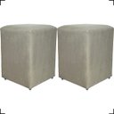 Ver imagem 1 de Kit 2 Puff Decorativo Dado Para Sala Recepção Manicure, Escritório E Consultório Suede