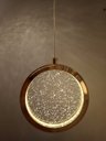 Ver imagem 1 de Pendente Redondo Dourado Cristal 15cm Led 9W 3200K Bivolt PARIS LUZ