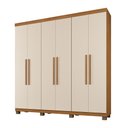 Ver imagem 2 de Roupeiro Milão 6 Portas 3 Gavetas Benetil Móveis