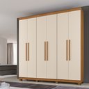 Ver imagem 1 de Roupeiro Milão 6 Portas 3 Gavetas Benetil Móveis